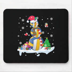 Snowman Santa Volleyball Golf Xmas Spieler Mousepad