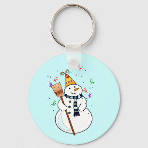 Snowman-Schlüsselanhänger feiern Schlüsselanhänger