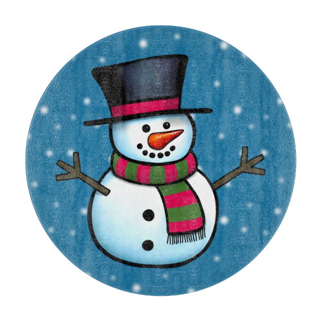 Snowman Schneidebrett (Vorderseite)