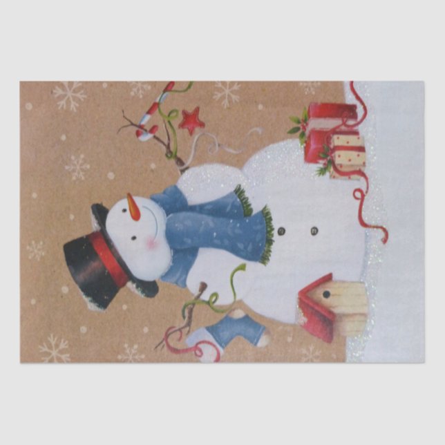 Snowman Seidenpapier (Vorderseite)