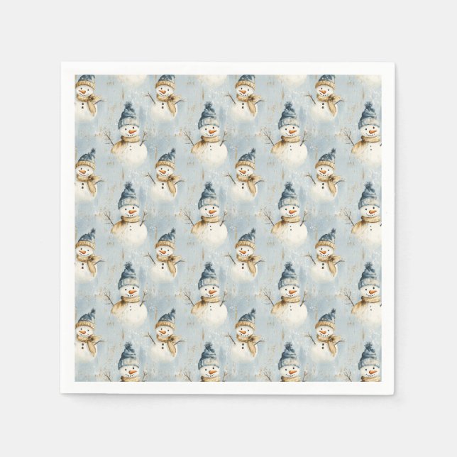 Snowman Serenade Serviette (Vorderseite)