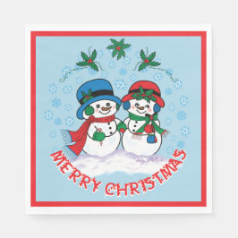 Snowman Serviette