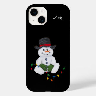Snowman sitzend Case-Mate iPhone 14 hülle