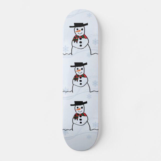 Snowman Skateboard (Vorderseite)