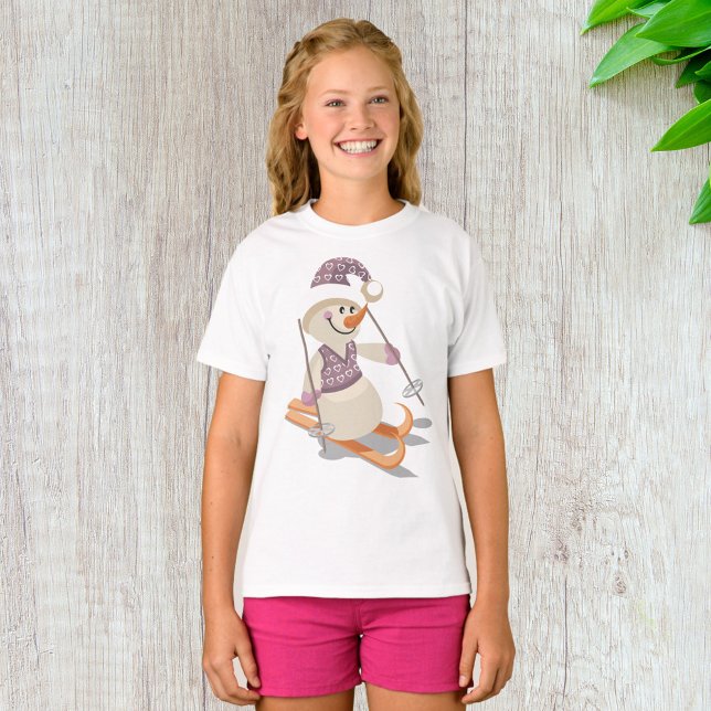 Snowman Skiing T-Shirt (Von Creator hochgeladen)