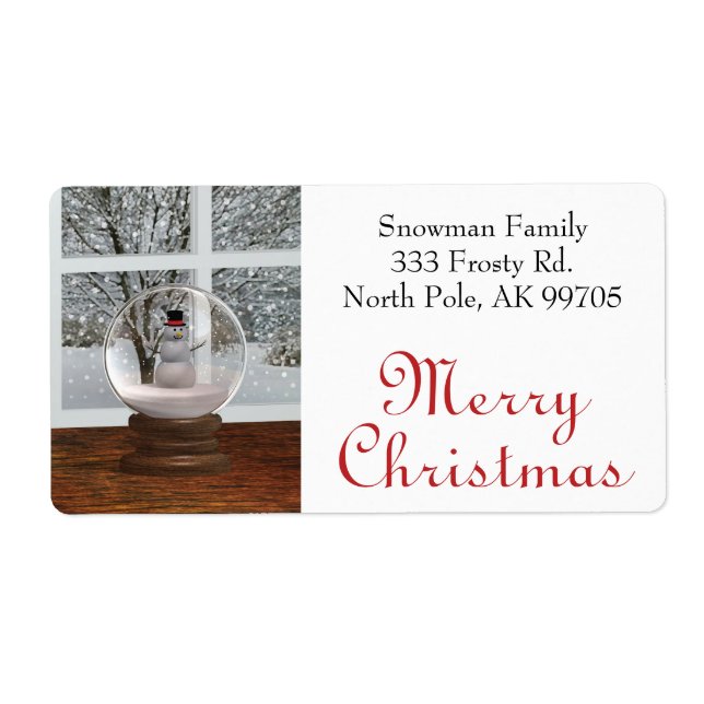 Snowman Snow Globe (Vorne)