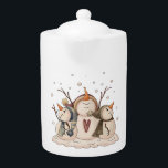 Snowman Snowflake Country Winter Primitiv<br><div class="desc">Snowman Snowflake Land Winter Primitive Weihnachtsküche Getränke Tee Papa</div>
