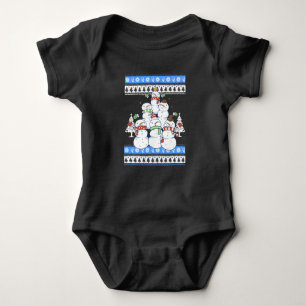 Snowman - Snowman Weihnachtsbaum Ugly Weihnachten Baby Strampler