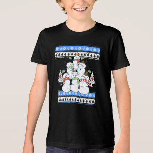 Snowman - Snowman Weihnachtsbaum Ugly Weihnachten Tri-Blend Shirt
