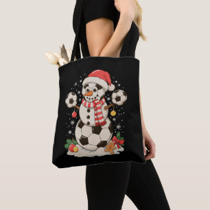 Snowman Soccer Weihnachtsfeiertag Winter Xmas Spor