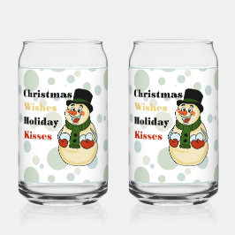 Snowman Soda Glass Dosenglas