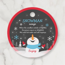Snowman Soup Heiße Schokolade Geschenk Geschenkanhänger