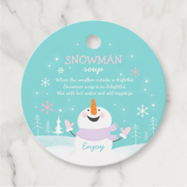 Snowman Soup Heiße Schokolade Geschenk Geschenkanhänger