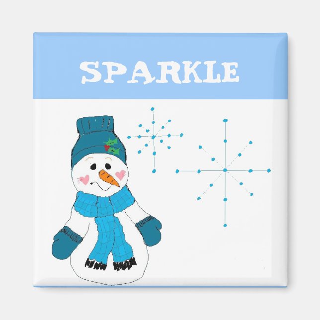 Snowman - Sparkle Magnet (Vorne)