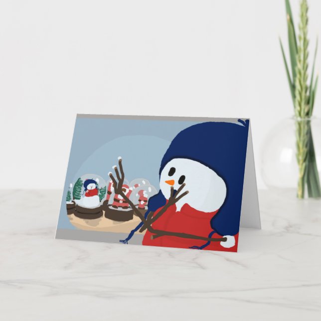 Snowman Stansfield Feiertagskarte (Vorderseite)
