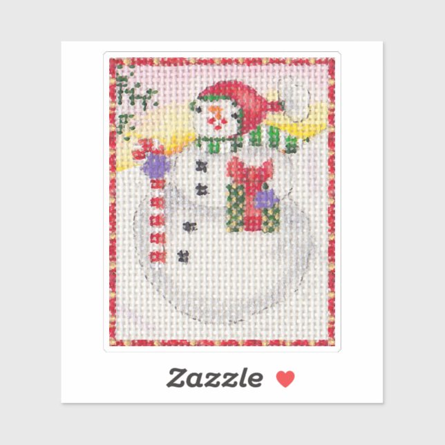 Snowman Sticker (Blatt)