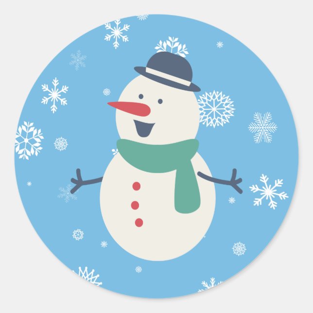 Snowman Sticker (Vorderseite)