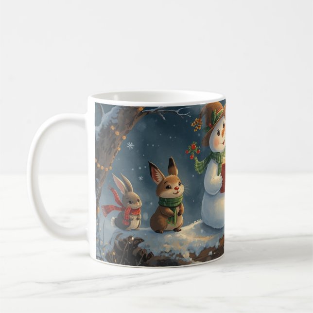  “Snowman Storytime Mug – Woodland Christmas Magic Kaffeetasse (Links)