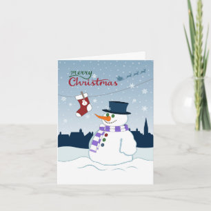 Snowman & Strumpf Frohe Weihnachten