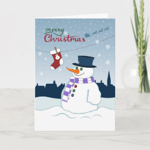 Snowman & Strumpf Frohe Weihnachten
