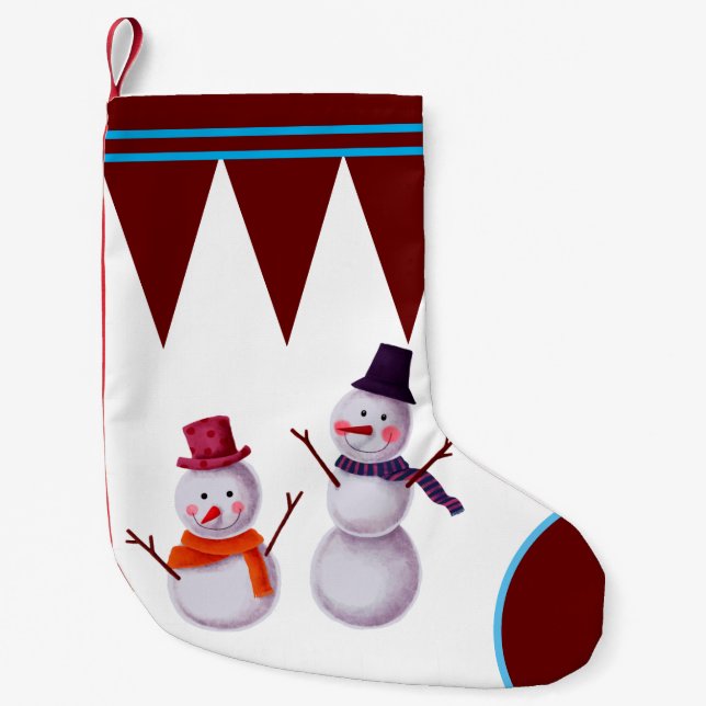 Snowman-Strumpf Kleiner Weihnachtsstrumpf (Vorderseite)
