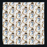Snowman Sugar Cookie Hanukkah Weihnachtsfeiertag Kopftuch<br><div class="desc">Design zeigt eine originelle Marker-Abbildung eines klassischen Snowman-Zuckerkochs. Ideal für Winter,  Weihnachten oder Hanukkah! Sehen Sie nicht,  wonach Sie suchen? Brauchen Sie Hilfe bei der Anpassung? Klicken Sie auf "Kontakt mit diesem Designer",  um etwas für Sie erstellt zu haben!</div>