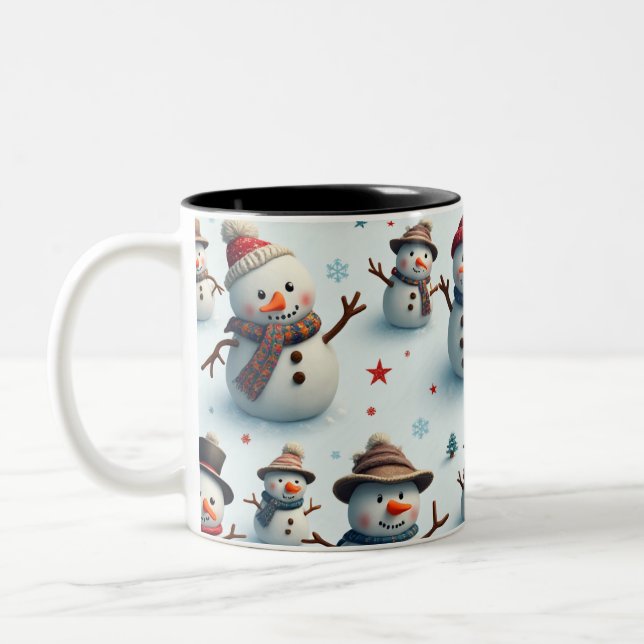 Snowman-Tasse Zweifarbige Tasse (Links)
