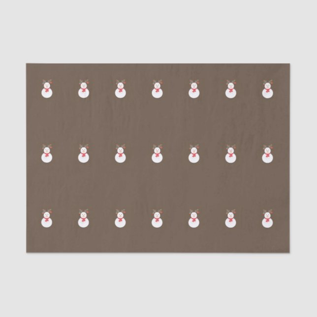 Snowman Tissue Paper Seidenpapier (Vorderseite)