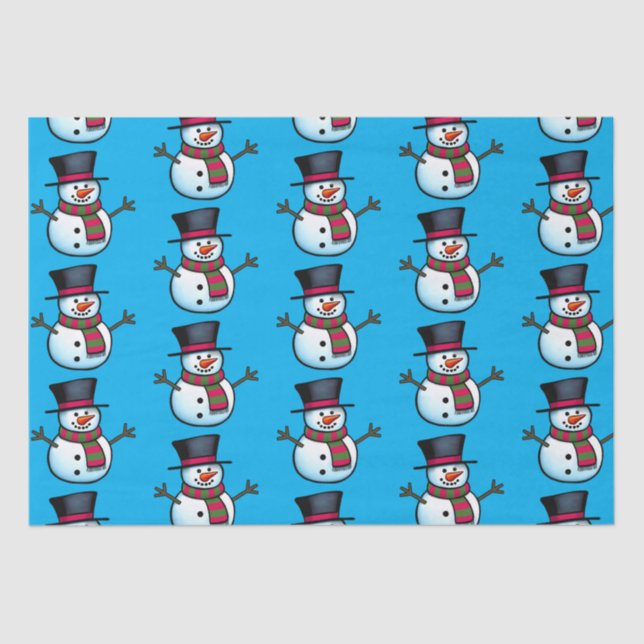 Snowman Tissue Paper Seidenpapier (Vorderseite)