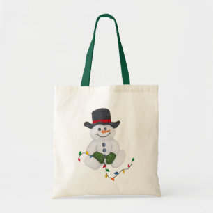 Snowman Tote Bag sitzen Tragetasche