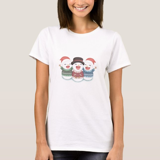 Snowman Trio T-Shirt (Vorderseite)
