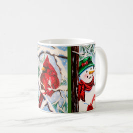 Snowman- u. Kardinalsfreunde Schale Tasse