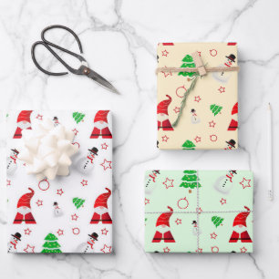 Snowman und der Weihnachtsmann Geschenkpapier Set