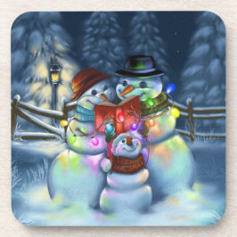 Snowman und seine Familie Getränkeuntersetzer