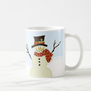 Snowman und Tree Weihnachten-Tasse Tasse
