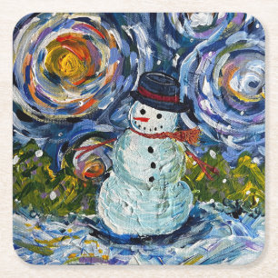 Snowman Untersetzer Set