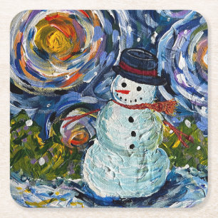 Snowman Untersetzer Set