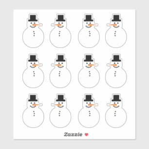 Snowman (Variety) Winterurlaub Weihnachtsfest Spaß Aufkleber
