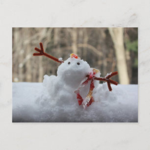 Snowman Versage Postkarte