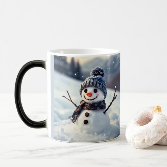 Snowman Verwandlungstasse (Mit Donut)
