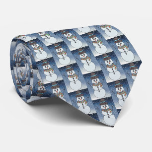 Snowman w/BG - Neck Tie Krawatte