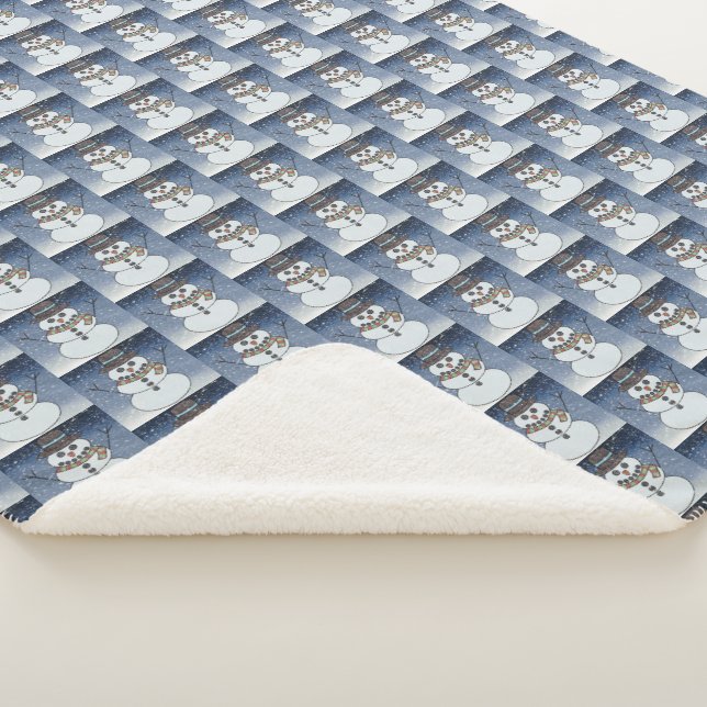 Snowman w/BG - Sherpa Blanket Sherpadecke (3/4)
