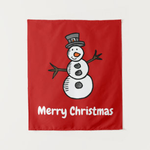 Snowman Wandteppich
