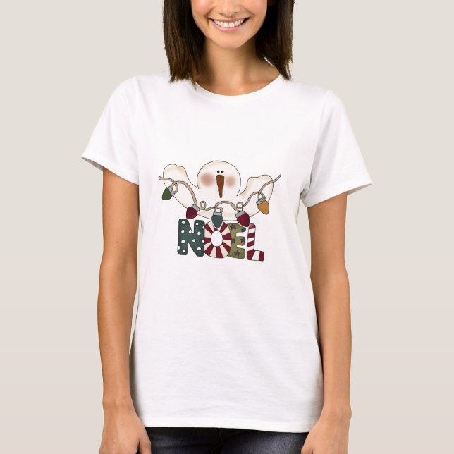 Snowman Weihnachten T - Shirt und Geschenke (Vorderseite)