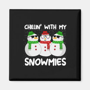 Snowman Weihnachts-Chillin mit meinen Snowmies Ugl Magnet