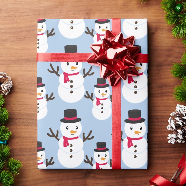 Snowman Weihnachts-Geschenkpapier Roll of Geschenkpapier (Von Creator hochgeladen)