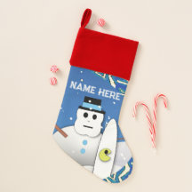 Snowman Weihnachts-Strumpf