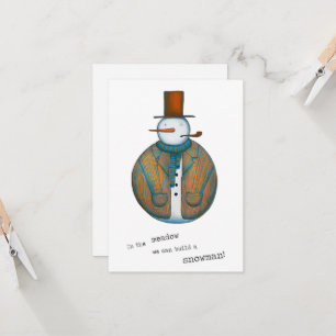 Snowman Weihnachtskarte