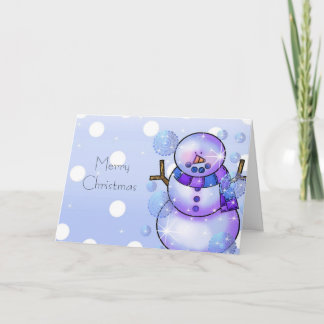 Snowman Weihnachtskarte Feiertagskarte
