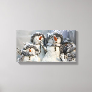 Snowman WeihnachtsLeinwand Leinwanddruck